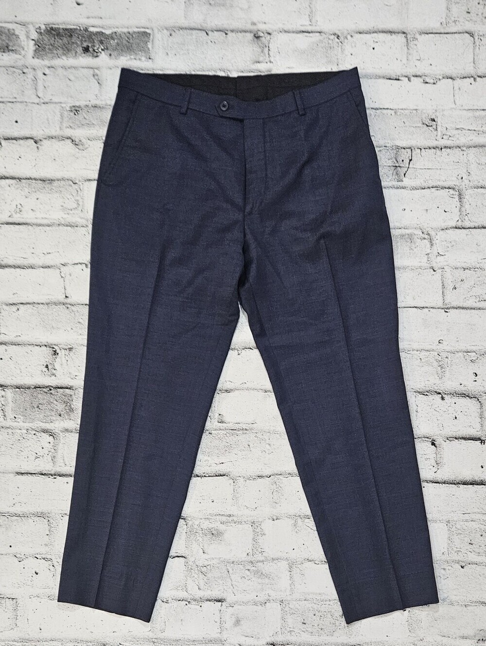 Kenneth Cole Awearness Wool Dress Pants Men's 34 Bilue Career